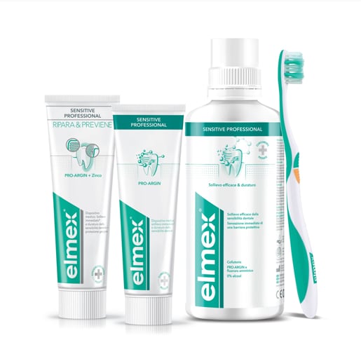 PreviDent toothpaste tube, Colgate total tube, and Colgate Sensitive tube product images